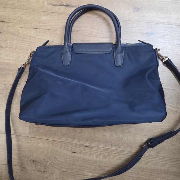 PRADA Navy Blue Nylon And Saffiano Leather Medium Tote - Picture 11 of 15